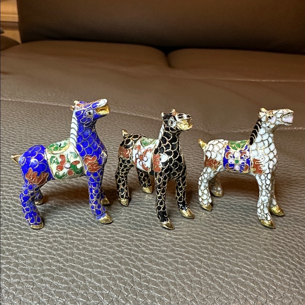 Rare Vintage Cloisonné Horse